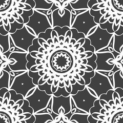 complex geometric ornament. sophisticated geometric pattern based on repetitive simple forms. vector illustration