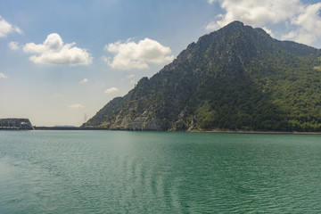 View to Oymapinar dam from Green Canyon