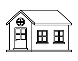 exterior house isolated icon vector illustration design