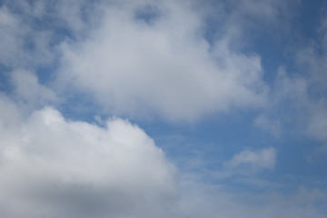 Clouds in blue sky