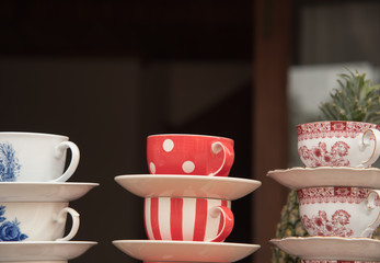 group of coffee cups