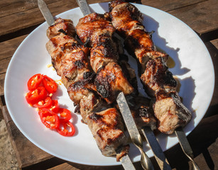 well-roasted on the coals barbecue