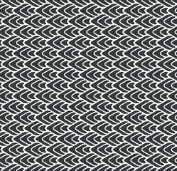 Serration or zigzag seamless abstract pattern monochrome or two colors vector