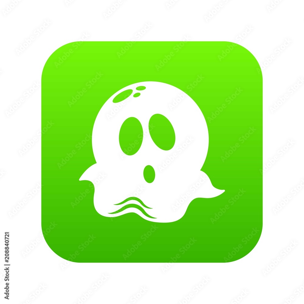 Sticker ghost icon. simple illustration of ghost vector icon for web - Stickers