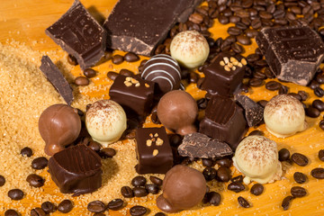 Assorted Chocolate truffle pralines