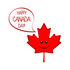 Isolated maple leaf. Canada day