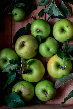 Organic green apple