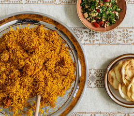 Islamic food on the table