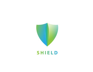Vector protected, security, shield illustration.