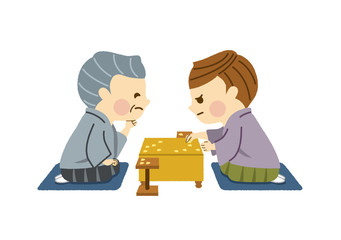 将棋をする人