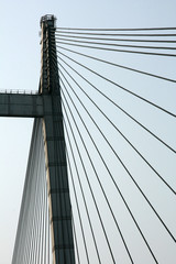 Obraz premium Hooghly Bridge, Kolkata, India