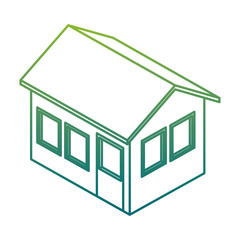 exterior house isometric icon vector illustration design