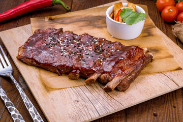 Barbecue pork ribs