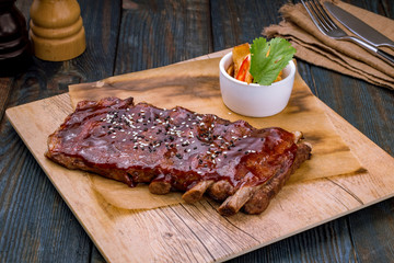 Barbecue pork ribs