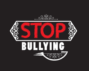 Fototapeta premium stop bullying logo icon vector