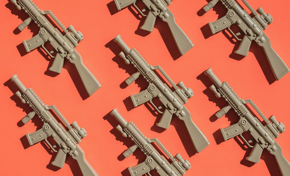 Automatic guns.