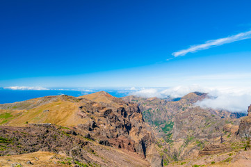 Pico do Arieiro, the highest point of the island. Madeira. Portugal