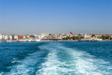 Istanbul, Turkey, 8 June 2018: Kadikoy port