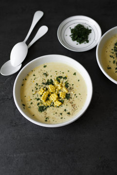Corn chowder (Creamy corn soup)