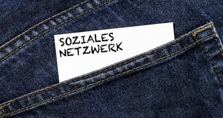 Soziales Netzwerk Visitenkartenaufdruck