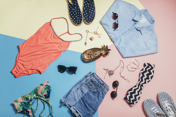 Summer Clothes Composition