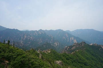 Naklejka premium photo taken the mountain climbing