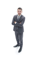 from the top. a successful businessman