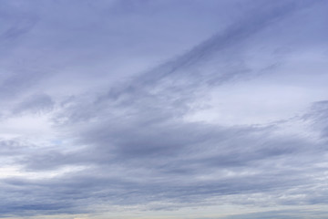 Naklejka na ściany i meble Dramatic natural blue abstract morning cloudy stormy background