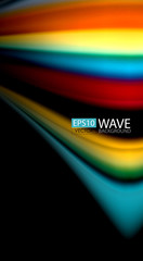 Blur color wave lines abstract background