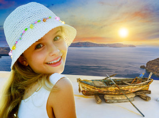 Old boat - Santorini, Greece