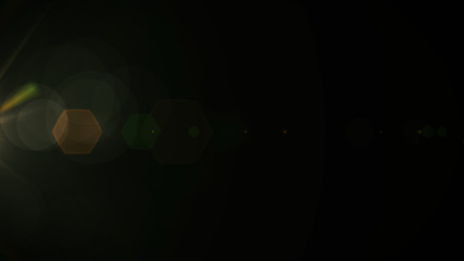 Real Lens Flare Shot in Studio over Black Background. Easy to add as Overlay or Screen Filter Photos