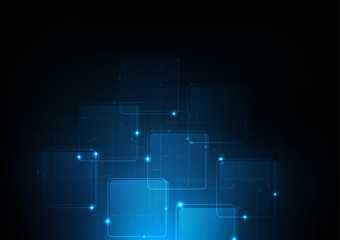 background abstract polygon data technology communication vector design illustration