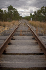 Fototapeta premium An old railway line in Stanthorpe, Queensland, Australia