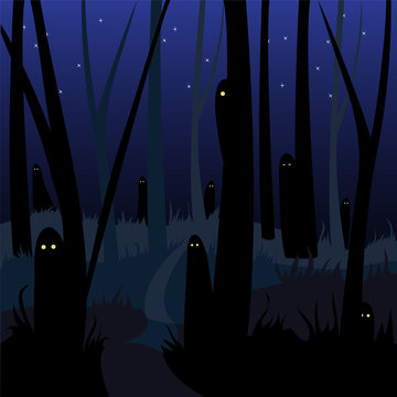 scary haunted forest