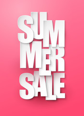 Summer sale background. Vector illustration.
