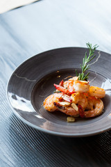 grilled royal prawns with rosemary