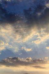 Clouds before the rain as a background