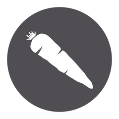 Vector illustration icon of a carrot