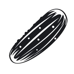 Vector illustration icon of a cucumber