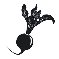 Vector illustration icon of a radish