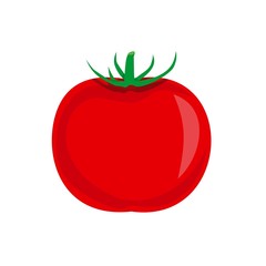 Vector illustration icon of a tomato