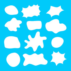 Doodle speech bubble vector illustration 