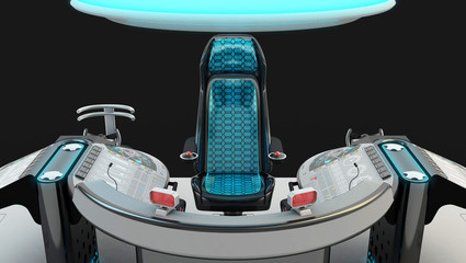 Ship modular equipment. Multipurpose control panel large-sized vessels. The foundation of the captain's bridge. © Oleg