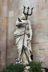 Fototapeta na wymiar Statue of Neptune in Barcelona, Spain