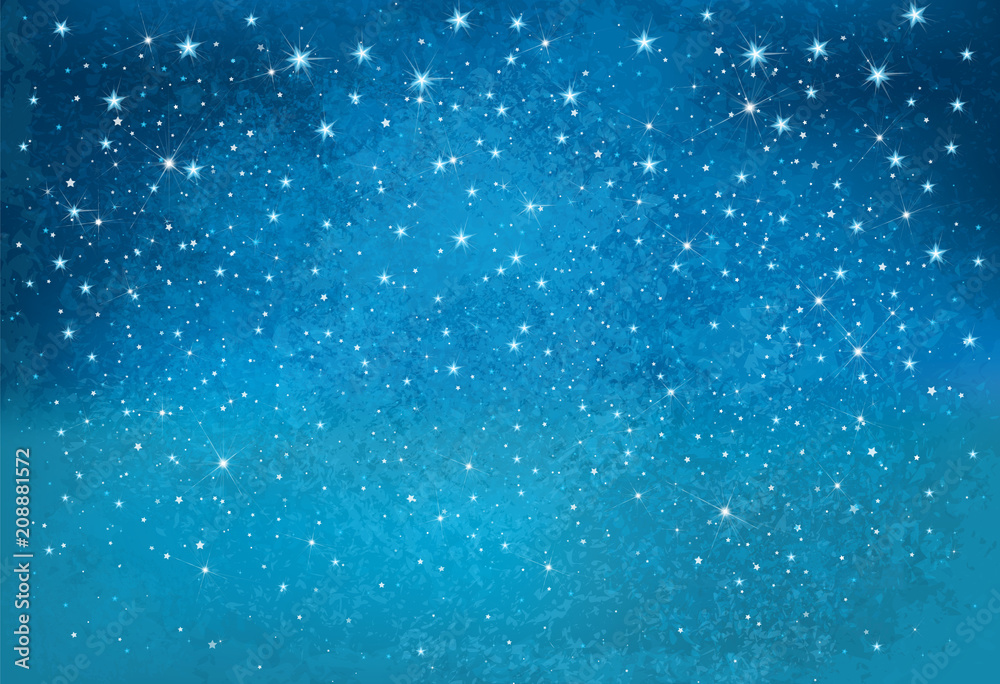Wall mural vector night starry sky background.