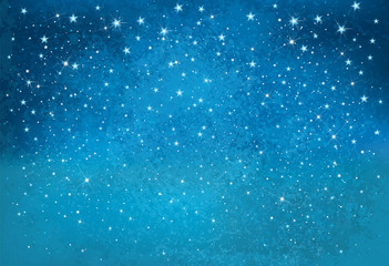 Vector night starry sky background.
