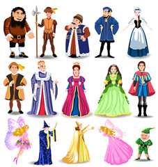 fairy tales characters - obrazy, fototapety, plakaty