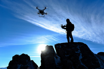 professional, licensed, qualified drone pilot © emerald_media