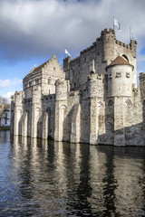 Gent, Belgium at day, Ghent old town