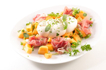 melon, ham and mozzarella